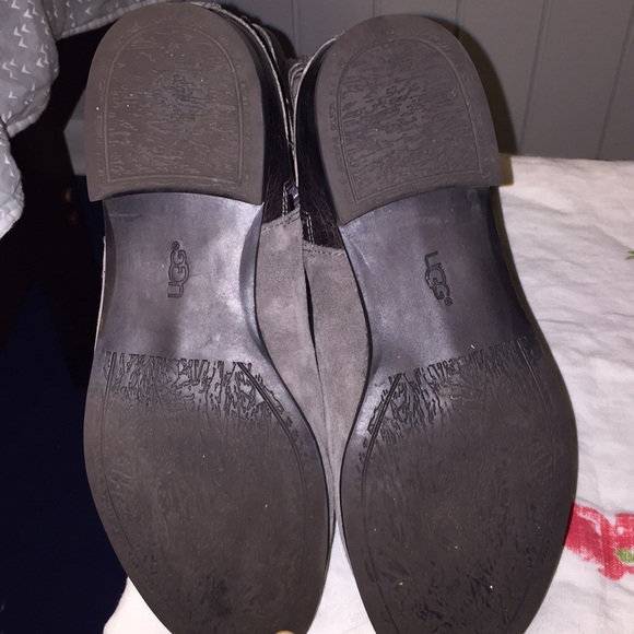 Ugg leather motorcycle style boots - Picture 3 of 8